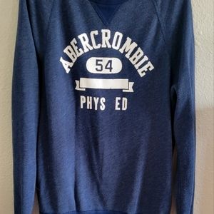 Abercrombie & Fitch, size large, blue, crew neck sweatshirt